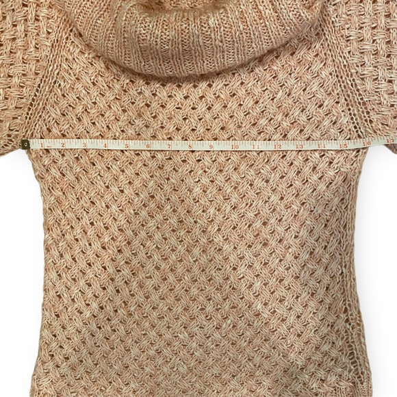 Max & Jac Cowl Neck Pink Peach Knit Warm Sweater. Size Large. - Picture 13 of 14